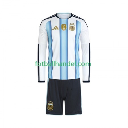Barn Fotballdrakter Argentina World Cup Hjemme 2026 Langermet